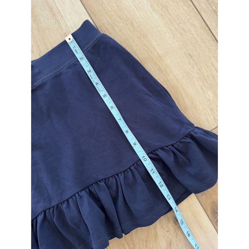 Polo Ralph Lauren Navy Ruffle Skort Pink Pony Preppy Tennis Skirt Girl L 12-14 - Picture 12 of 12